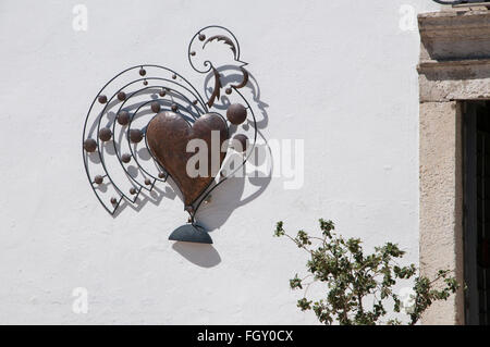 Artwork per le strade di Lisbona in Portogallo Foto Stock