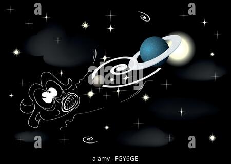 Buco nero Illustrazione Vettoriale