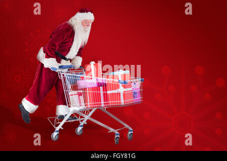 Immagine composita della santa si muove su un carrello Foto Stock