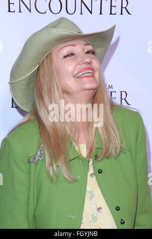 Los Angeles premiere di "incontro" tenutosi a Raleigh Studios Charles Chaplin Theatre - Arrivi con: Linda Chapman dove: Los Angeles, California, Stati Uniti quando: 20 Gen 2016 Foto Stock