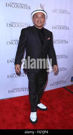 Los Angeles premiere di "incontro" tenutosi a Raleigh Studios Charles Chaplin Theatre - Arrivi con: Kimo Keoke dove: Los Angeles, California, Stati Uniti quando: 20 Gen 2016 Foto Stock
