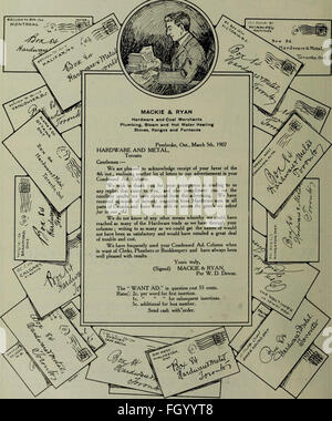 Merchandising Hardware gennaio-marzo 1911 (1911) Foto Stock