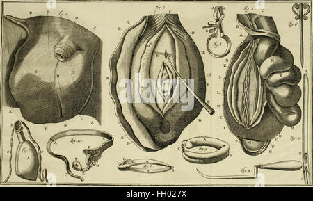 Istituzioni de chirurgie, oC3B9, L'su traite dans un ordre clair et nouveau de tout ce qui a rapport un cet arte - ouvrage de prC3A8s de quarante ans, OrnC3A9 d'onu grand nombre de figure en taille-douce, qui Foto Stock