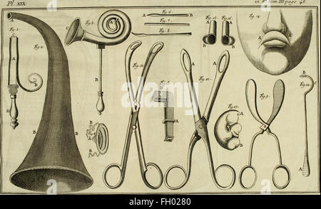 Istituzioni de chirurgie, oC3B9, L'su traite dans un ordre clair et nouveau de tout ce qui a rapport un cet arte - ouvrage de prC3A8s de quarante ans, OrnC3A9 d'onu grand nombre de figure en taille-douce, qui Foto Stock