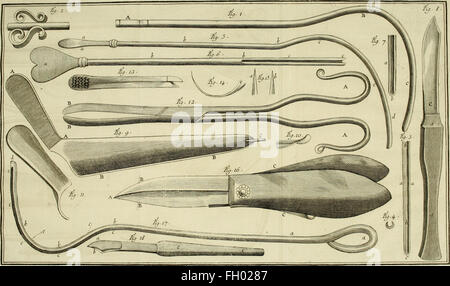 Istituzioni de chirurgie, oC3B9, L'su traite dans un ordre clair et nouveau de tout ce qui a rapport un cet arte - ouvrage de prC3A8s de quarante ans, OrnC3A9 d'onu grand nombre de figure en taille-douce, qui Foto Stock