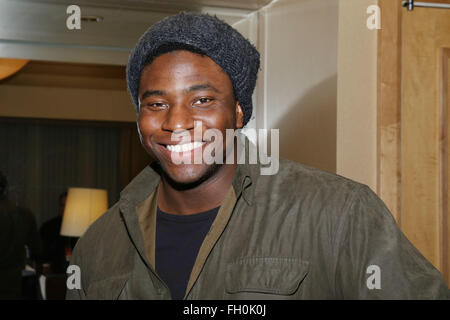 Giorno uno di BroadwayCon al New York Hilton hotel di Midtown. Dotato di: Okieriete Onaodowan dove: New York New York, Stati Uniti quando: 22 Gen 2016 Foto Stock