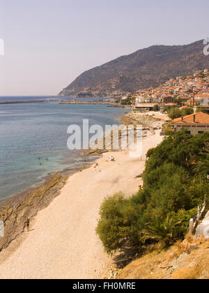 Plomari, Lesbo island, a nord-ovest del mar Egeo, in Grecia, in europa Foto Stock