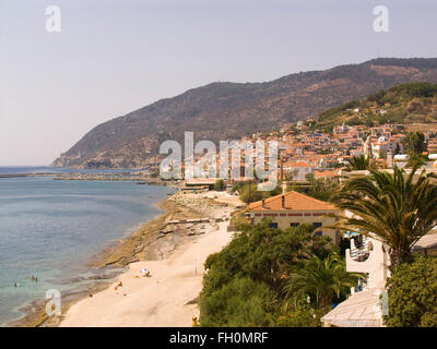 Plomari, Lesbo island, a nord-ovest del mar Egeo, in Grecia, in europa Foto Stock