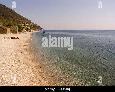 Melinta beach, plomari area, Lesbo island, a nord-ovest del mar Egeo, in Grecia, in europa Foto Stock