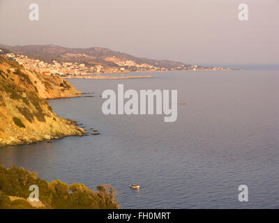 Plomari, Lesbo island, a nord-ovest del mar Egeo, in Grecia, in europa Foto Stock