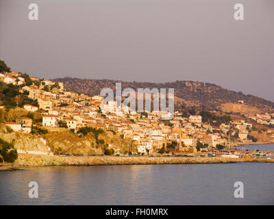 Plomari, Lesbo island, a nord-ovest del mar Egeo, in Grecia, in europa Foto Stock