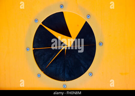 Abstract pac man in isola di Lanzarote Spagna africa Foto Stock