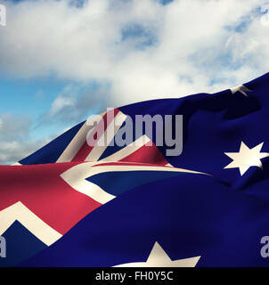 Immagine composita della bandiera australiana Foto Stock