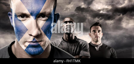 Immagine composita della Scottish Rugby player Foto Stock