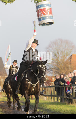 Martedì grasso cavallo festival tradizione Danimarca giornata danese Foto Stock