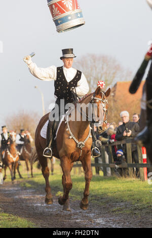 Martedì grasso cavallo festival tradizione Danimarca giornata danese Foto Stock