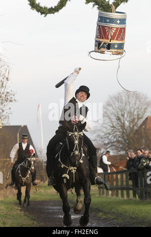 Martedì grasso cavallo festival tradizione Danimarca giornata danese Foto Stock