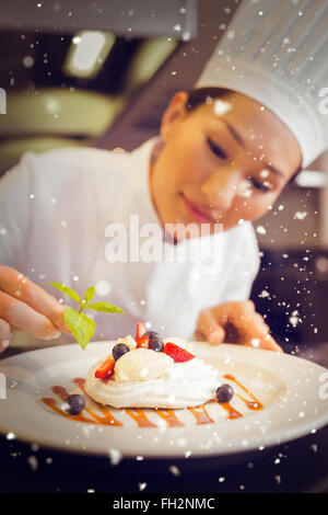 Immagine composita di neve Foto Stock