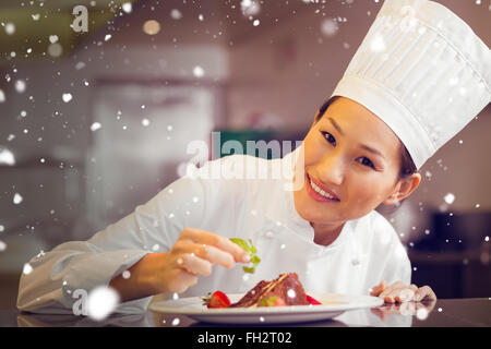 Immagine composita di neve Foto Stock