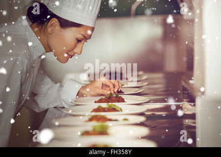 Immagine composita di neve Foto Stock