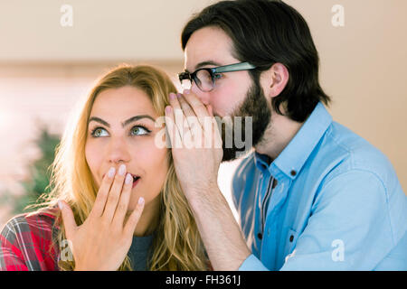 Il team Creative spettegolare Foto Stock