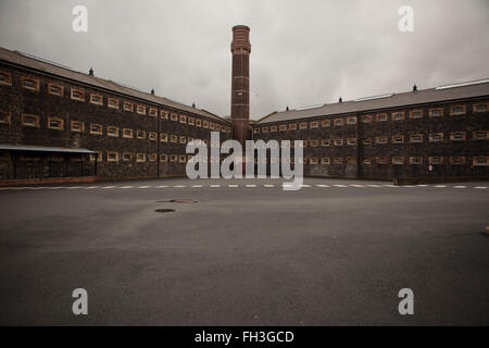 Belfast, Regno Unito. Il 21 febbraio 2016. Crumlin Road Gaol B e C Ala Foto Stock