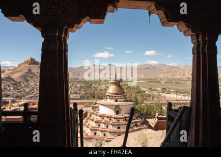 Pelkor contese Monastero a Gyantse Foto Stock