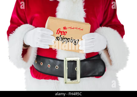 Immagine composita della sezione centrale della santa claus scatola di contenimento Foto Stock