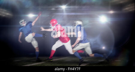 Immagine composita di american football giocatori Foto Stock