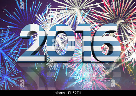 Immagine composita di 2016 graphic Foto Stock