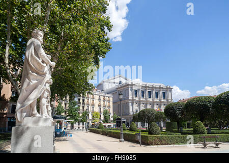 Madrid. Plaza de Oriente. Foto Stock