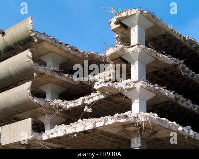 Demolizione del Tricorno centro shopping di Portsmouth Inghilterra Regno Unito Foto Stock