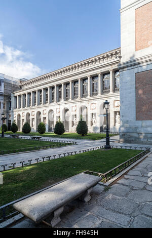 Madrid. Esterno il Museo del Prado. Foto Stock