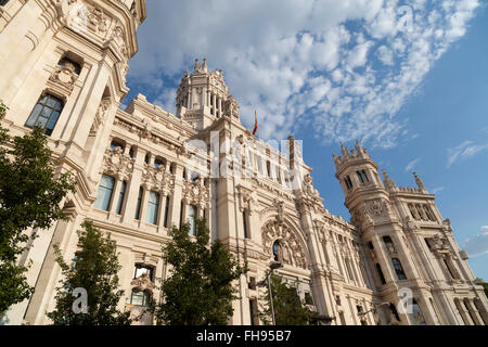 Madrid. Palacio de Cibeles. Foto Stock