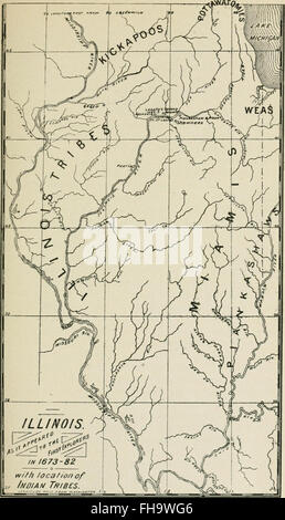 Illinois, storici e statistici, comprendente i fatti essenziali della sua piantagione e di crescita come una provincia, County, territorio, e stato. Derivato da più fonti autentiche, compresi originale Foto Stock