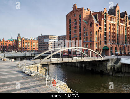 Amburgo, Germania - International Maritime Museum, ex magazzino, nel quartiere di Hafencity Foto Stock