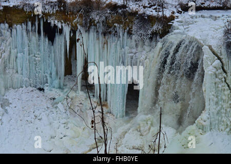 Cascate Minnehaha in Minneapolis Minnesota Foto Stock