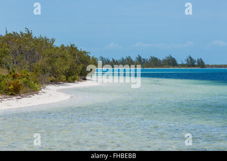 Spiaggia tropicale in Cayo Largo isola Foto Stock