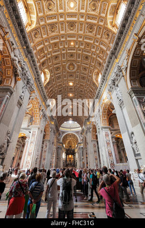 La Basilica di San Pietro a Roma Vaticano Foto Stock