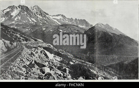 Alaska, Atlin e Yukon - Bianco Pass e Yukon Route (1910) Foto Stock