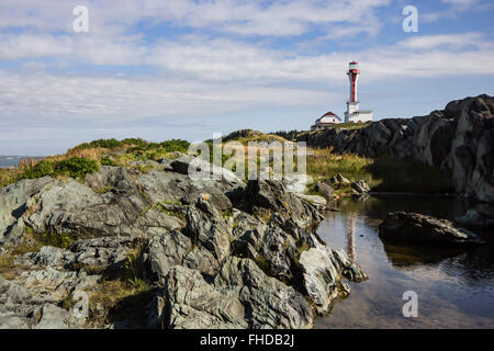 Cape Forchu faro Foto Stock