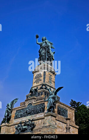 Monumento Niederwalddenkmal sopra Rudesheim, Germania Foto Stock