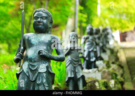 Statue in bronzo a Tanzawa-Oyama Quasi-National Park Foto Stock