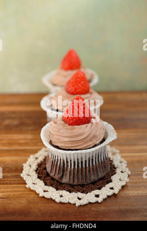 Torte al cioccolato Foto Stock