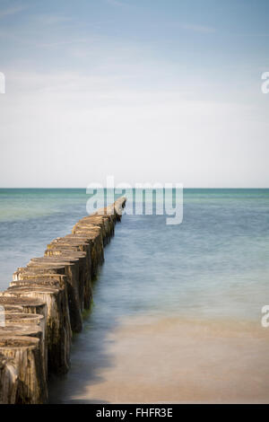 Oceano tipico paesaggio di Hiddensee isola Foto Stock