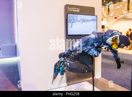 Il GoPro stand al CES show tenutosi a Las Vegas Foto Stock