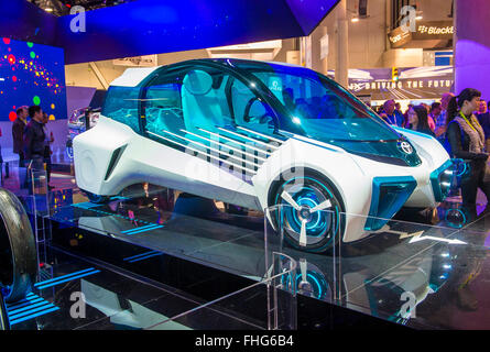 La Toyota FCV più idrogeno concept car al CES Show di Las Vegas, Navada, Foto Stock