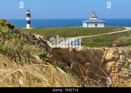 Illa Pancha faro in Spagna settentrionale Foto Stock