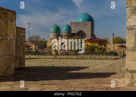 Ingresso alla Kok Gumbaz Mosque Foto Stock
