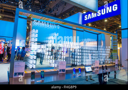 La Samsung stand al CES show tenutosi a Las Vegas Foto Stock